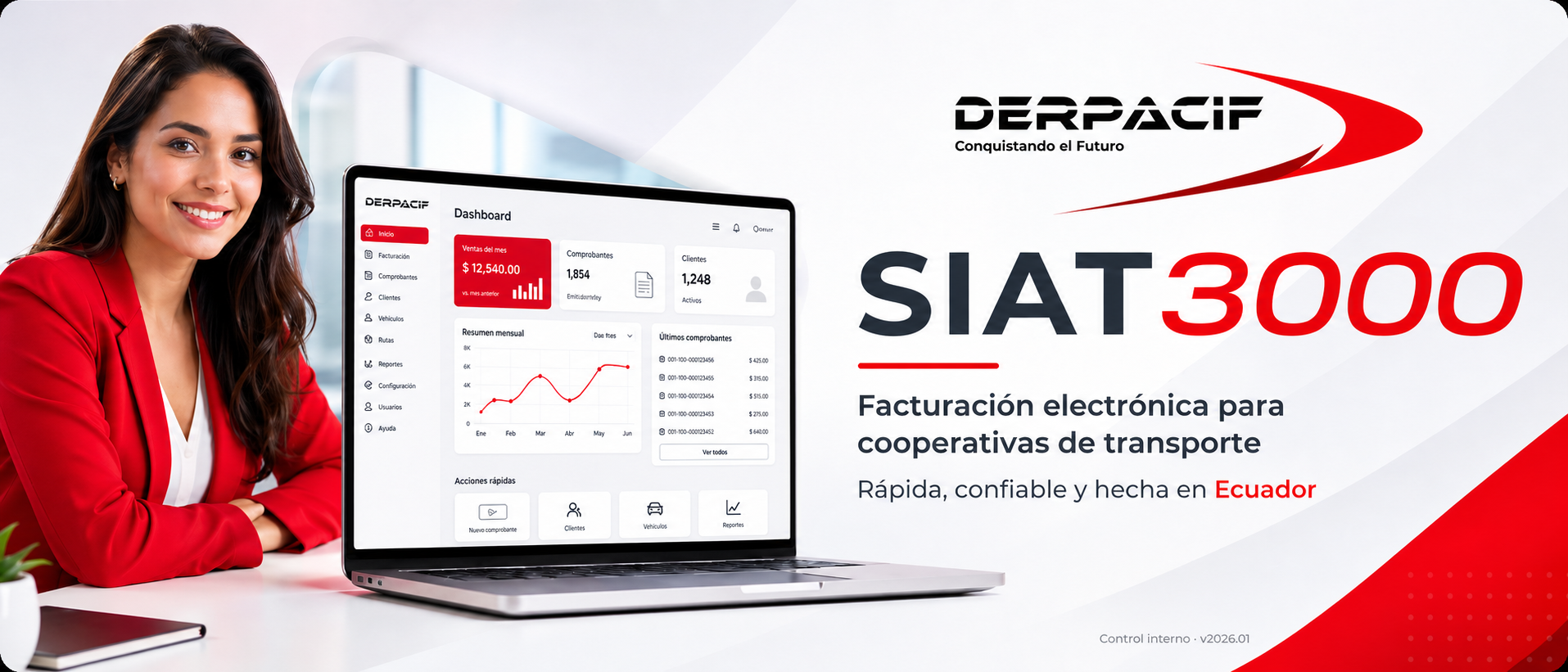 DERPACIF SIAT3000 - Facturación electrónica para cooperativas de transporte